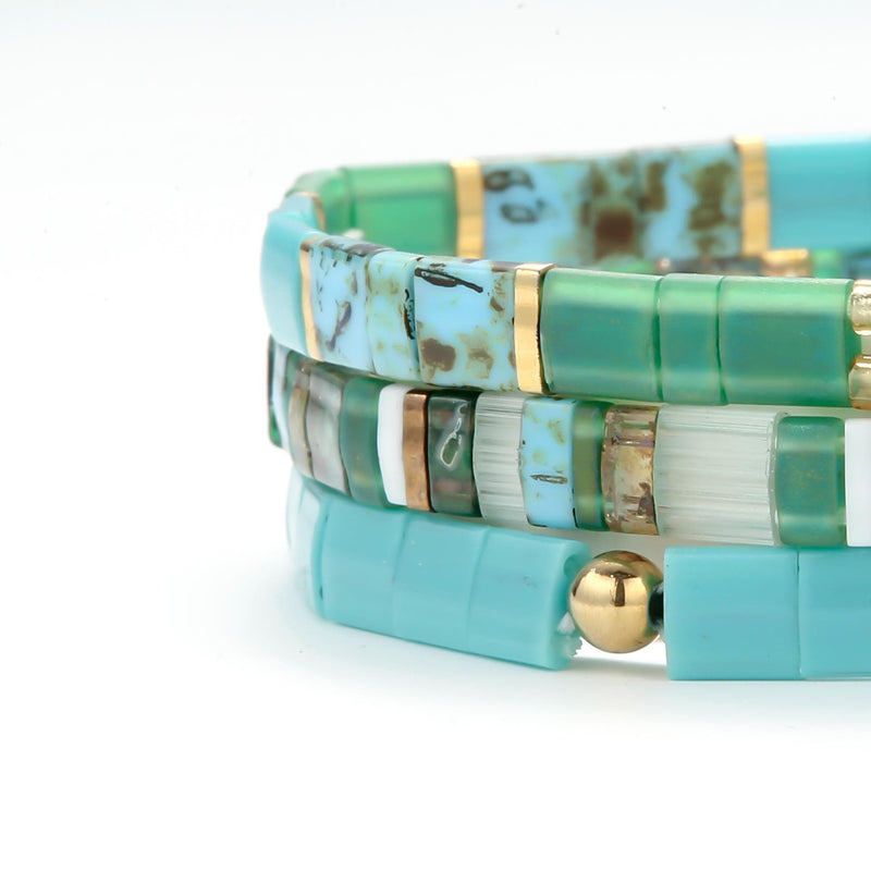 Ensemble Savane (Parures Luna, Émeraude, et Le Morne)