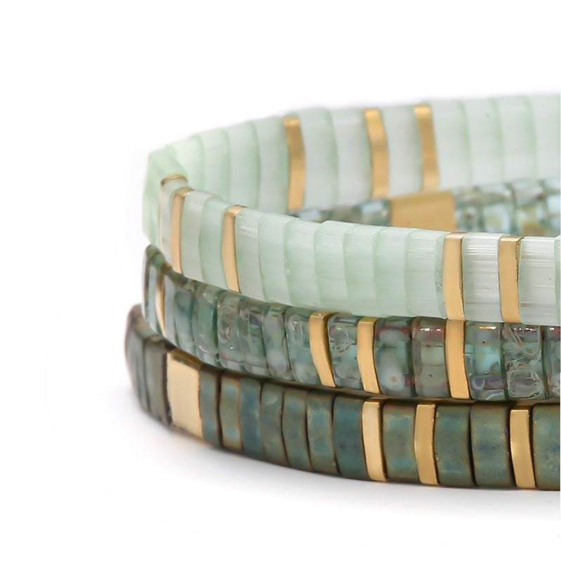 Ensemble Savane (Parures Luna, Émeraude, et Le Morne)