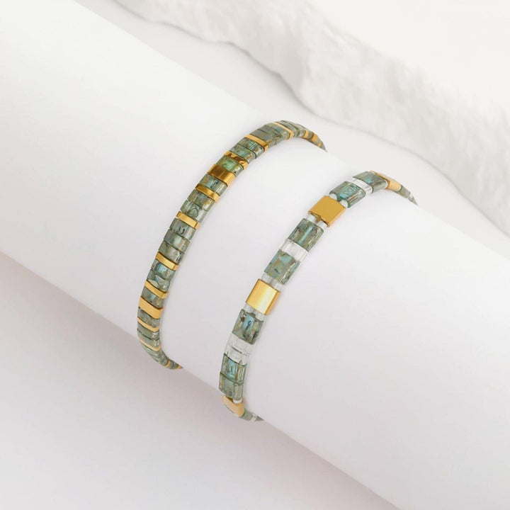 Parure Elna - Bracelet de perles - beads bracelet fait main en perles Miyuki par Køss Design