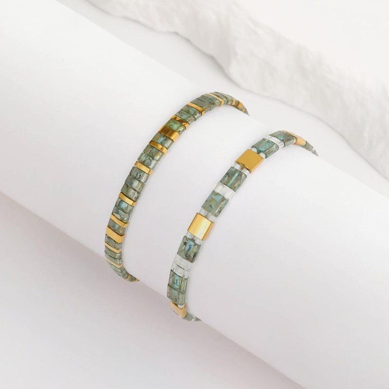 Parure Elna - Bracelet de perles - beads bracelet fait main en perles Miyuki par Køss Design