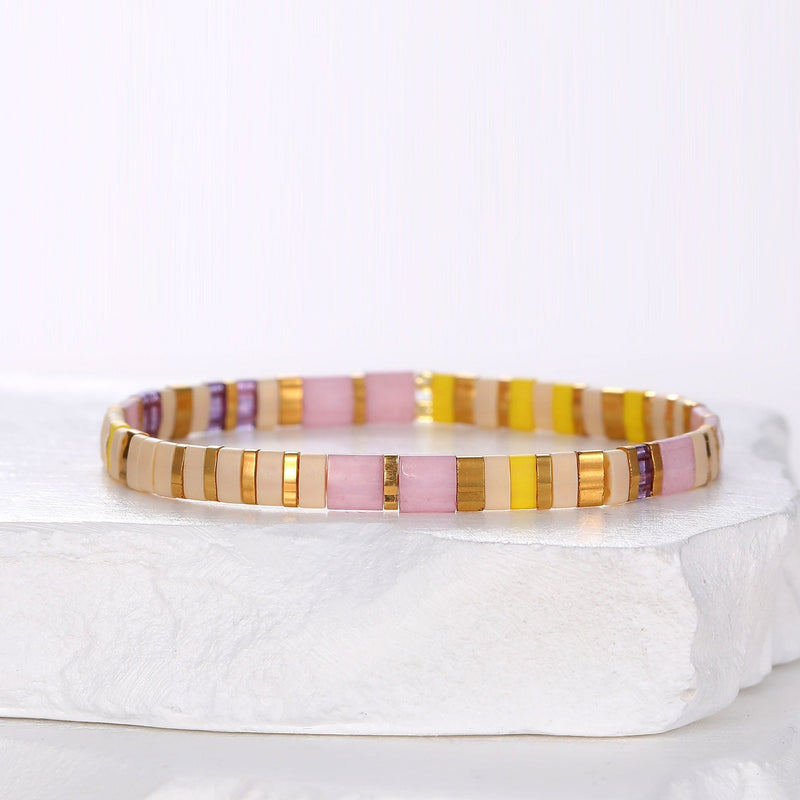 Aya - Bracelet de perles - bracelet de perles colorées fait main en perles Miyuki par Køss Design