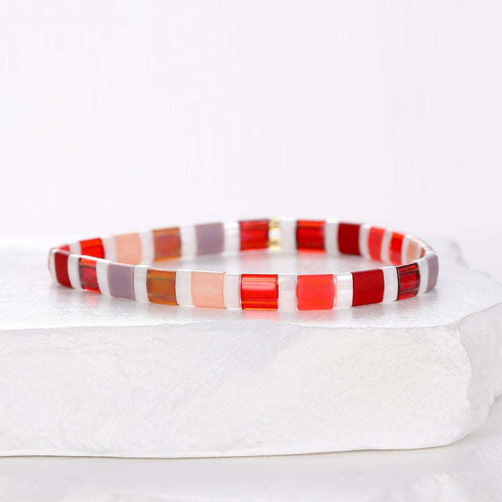 Cerise - Bracelet de perles - bracelet de perles colorées fait main en perles Miyuki par Køss Design