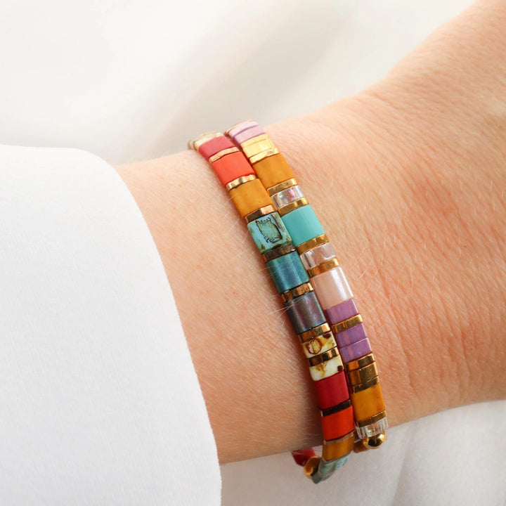 Ensemble Lola & Flora - Køss Design bracelet de perles colorées fait main photo 6