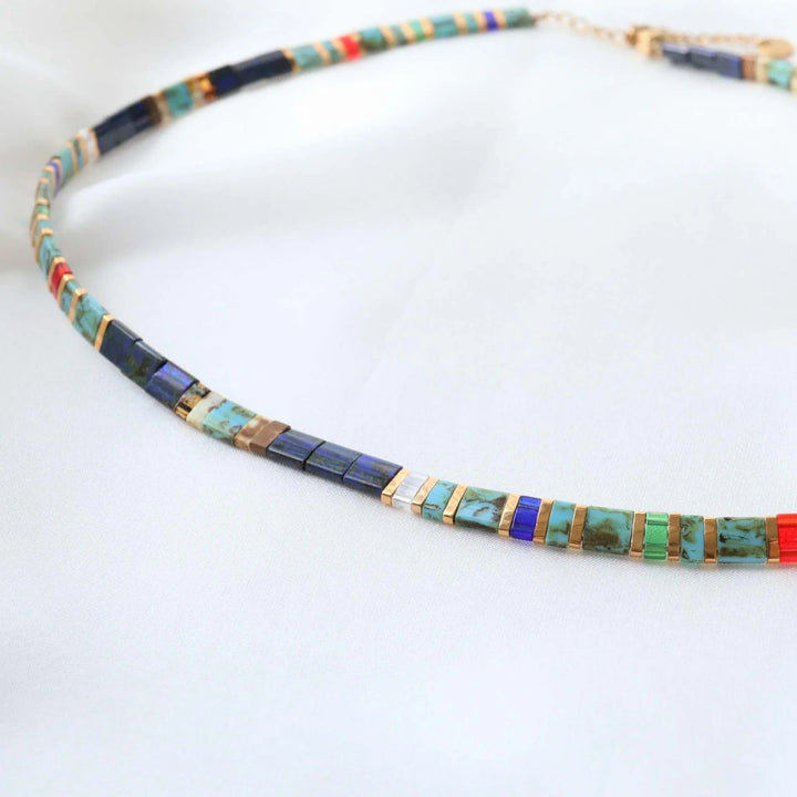 Ensemble Lou (Boucles d'oreilles, collier et parure) - finitions artisanales | Køss Design Paris