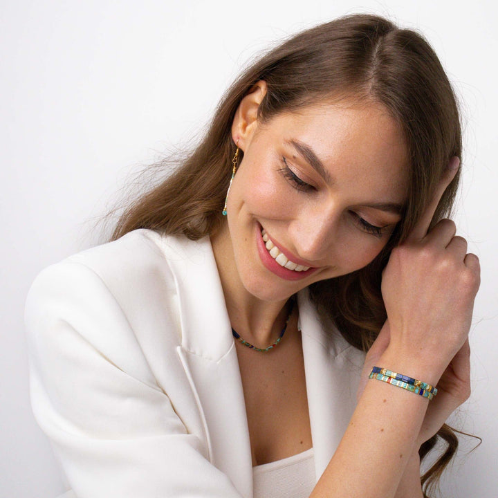 Ensemble Lou (Collier & Parure) - Køss Design bracelet de perles colorées fait main photo 7