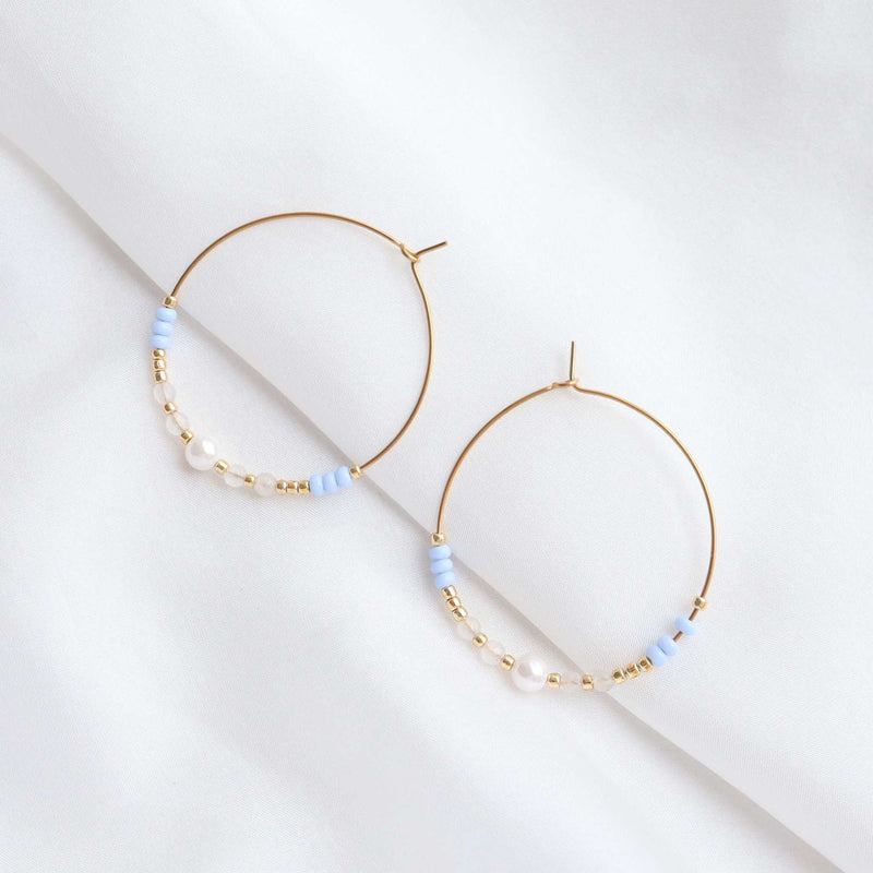 Ensemble Tahiti & Clea - détail des couleurs et motifs en perles Miyuki Tila