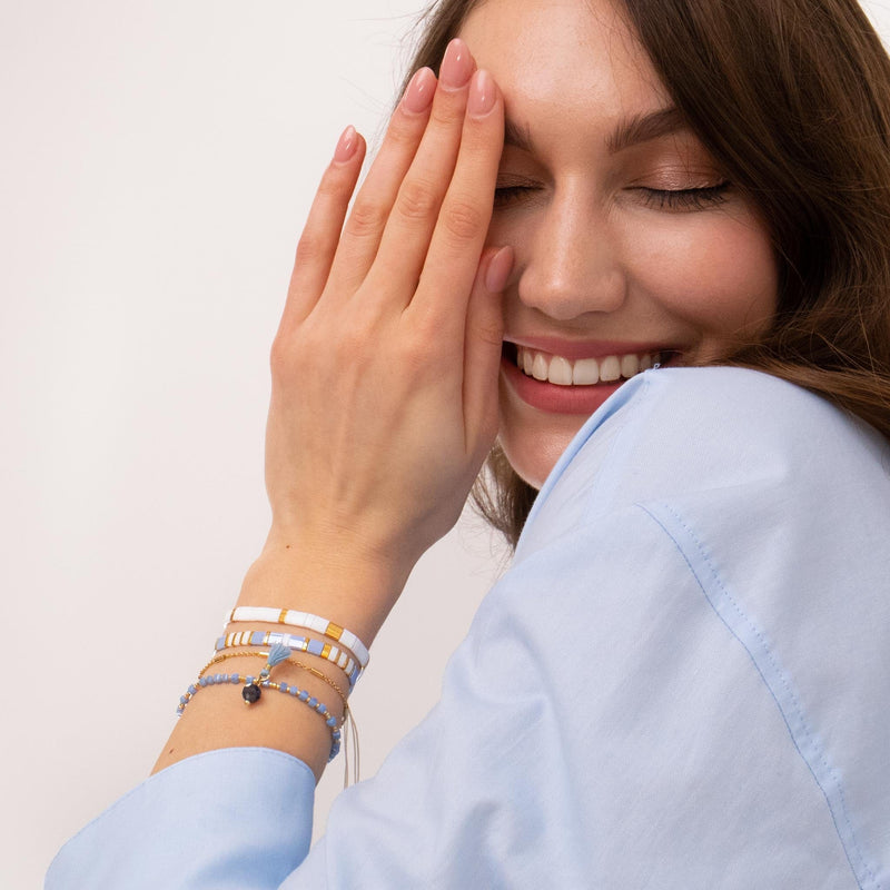 Ensemble Tahiti & Clea - détail artisanal perles Miyuki