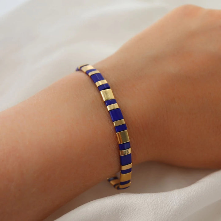 Eøli - bracelet en perles Miyuki porté au poignet