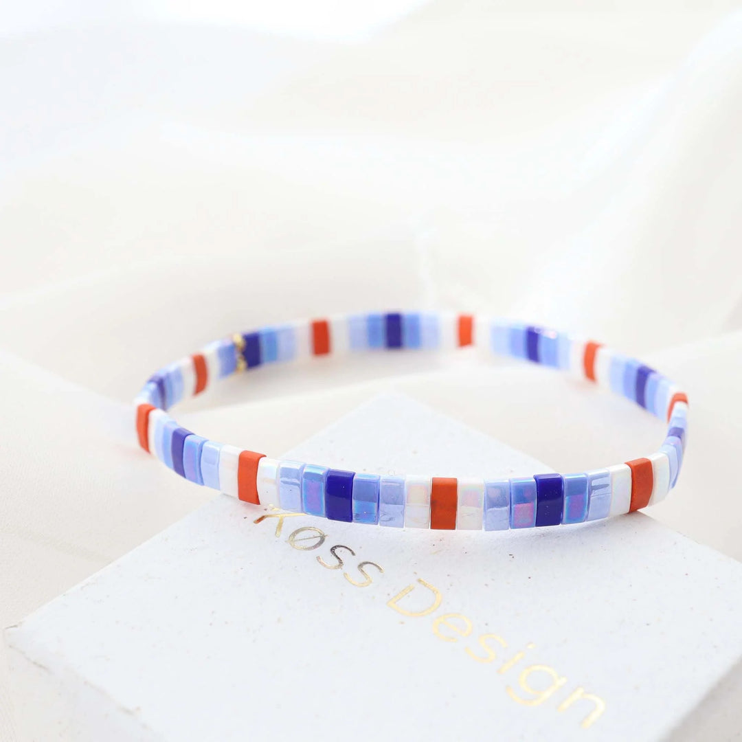France - Bracelet de perles - bracelet de perles colorées fait main en perles Miyuki par Køss Design