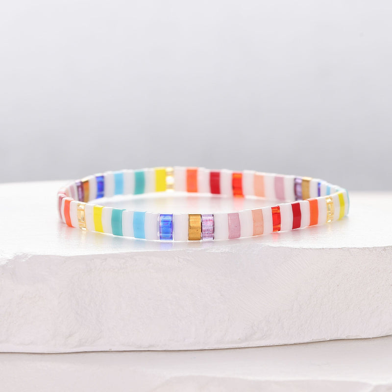Linnea - Bracelet de perles - bracelet de perles colorées fait main en perles Miyuki par Køss Design