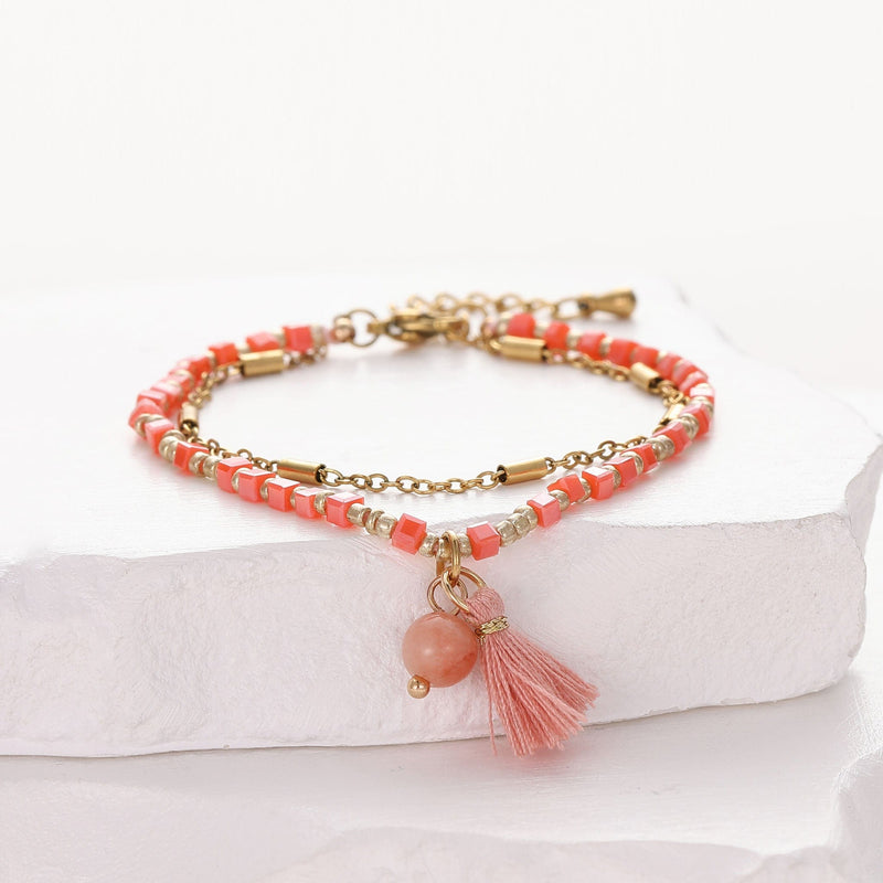 Majvi - Bracelet de perles - bracelet de perles colorées fait main en perles Miyuki par Køss Design