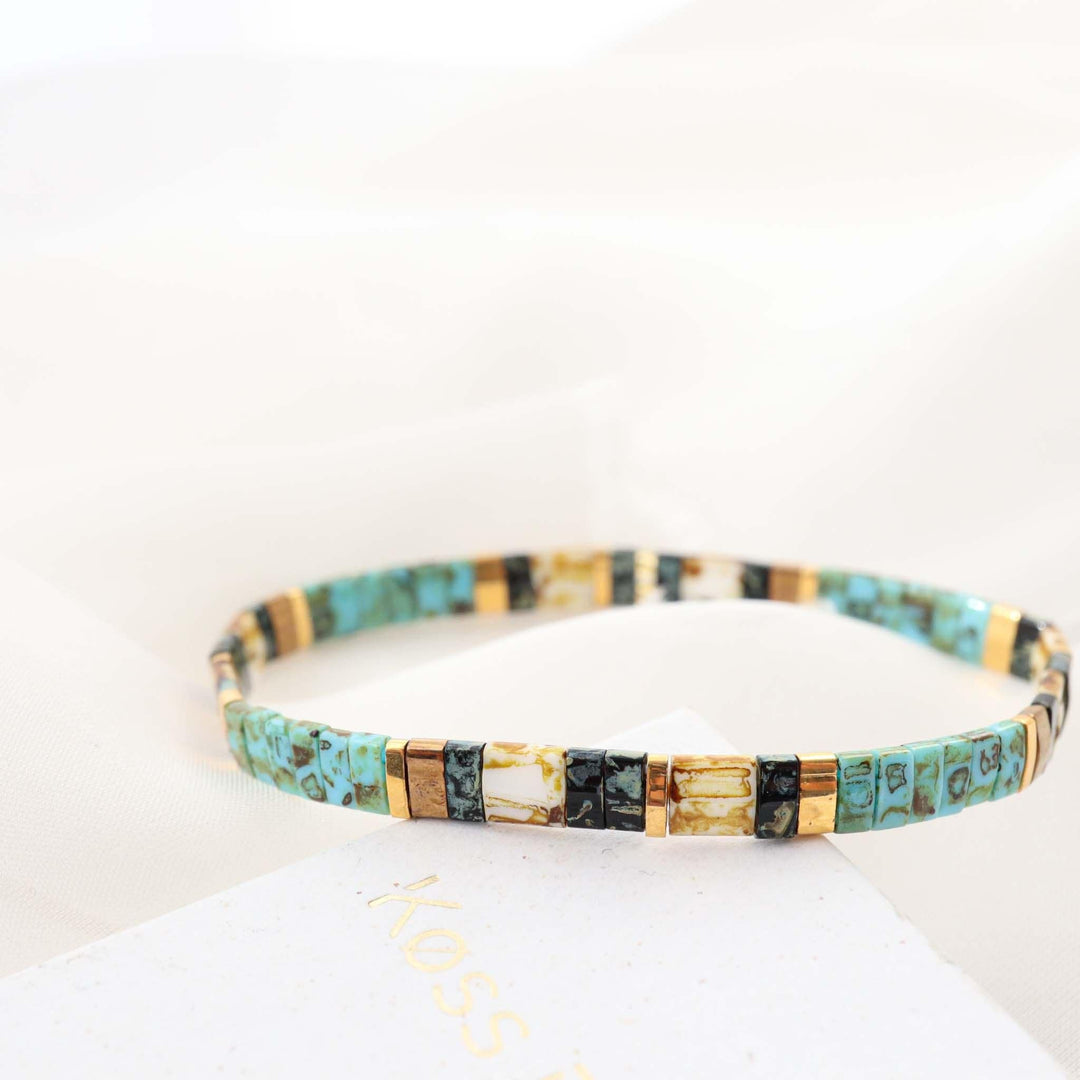 Mea - Bracelet de perles - bracelet de perles colorées fait main en perles Miyuki par Køss Design