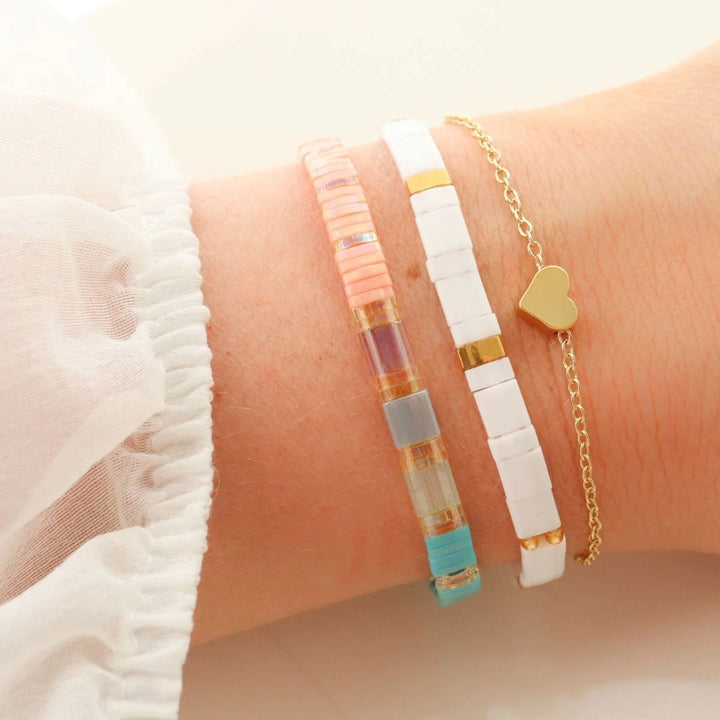 Neige - Bracelet de perles