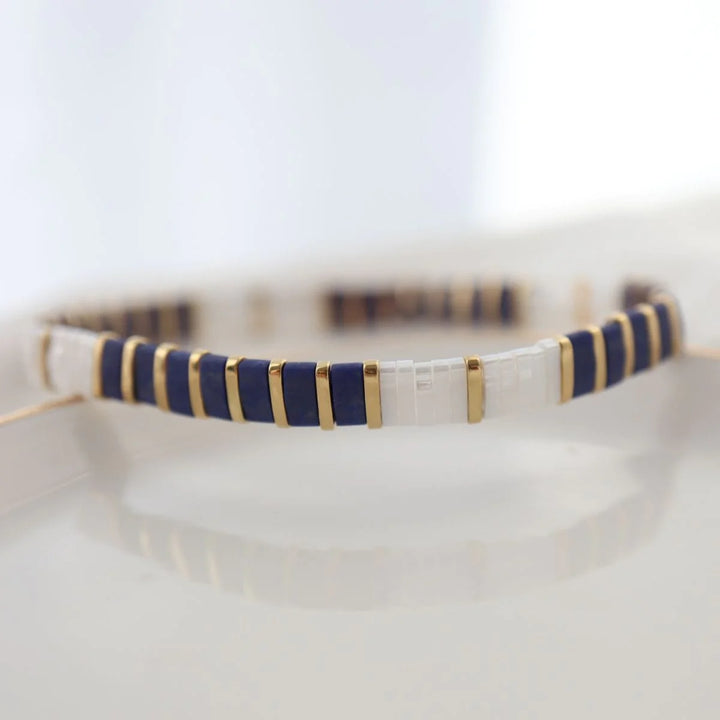 Nøli - bracelet en perles Miyuki porté au poignet
