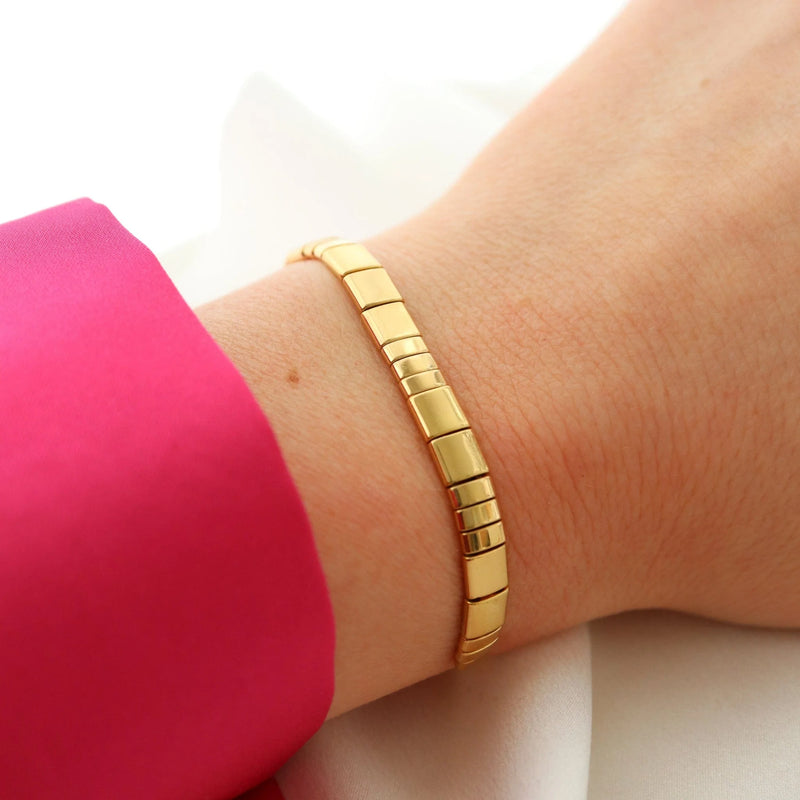 Or - Bracelet de Perles