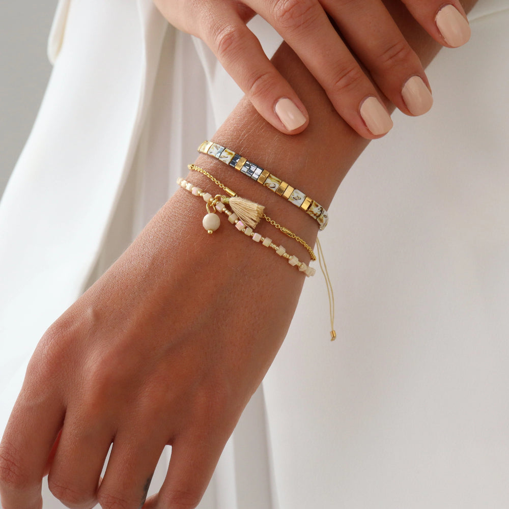 Parure Abby - Bracelet de perles