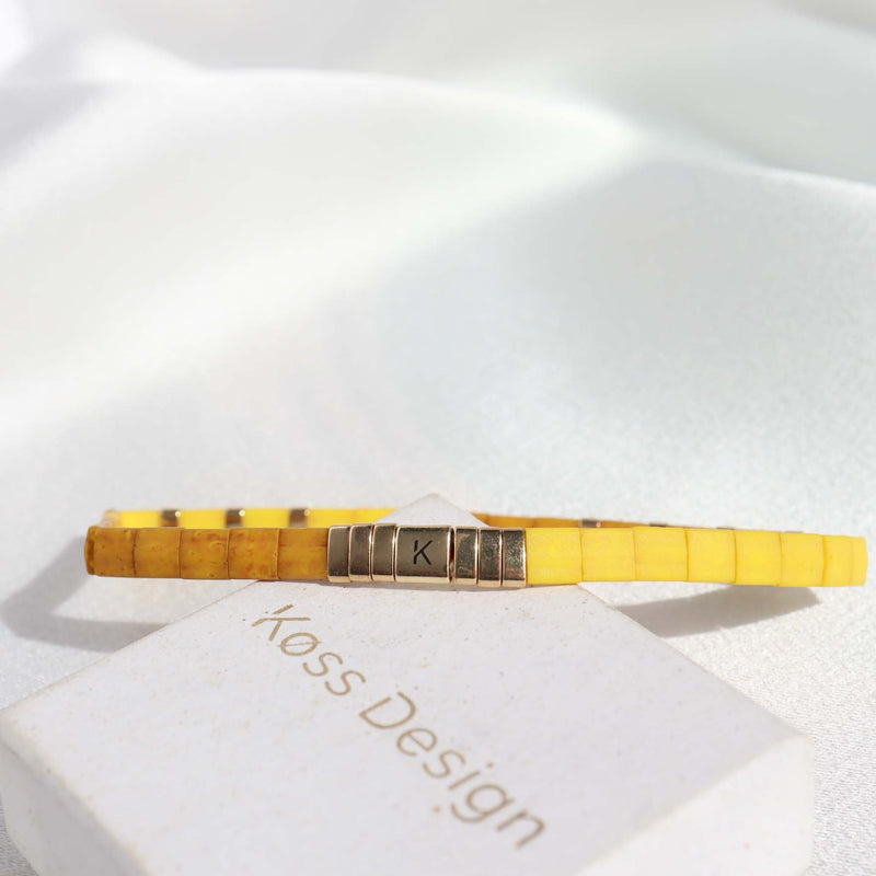 Parure Clea - bracelet en perles Miyuki porté au poignet