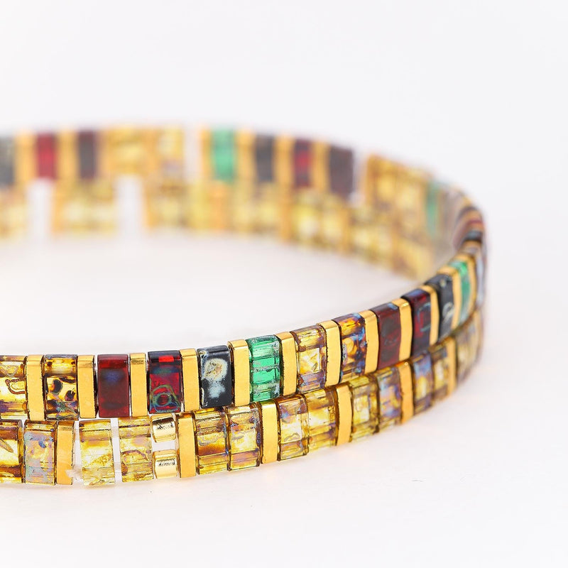Parure Rona - vue détaillée des perles Miyuki japonaises