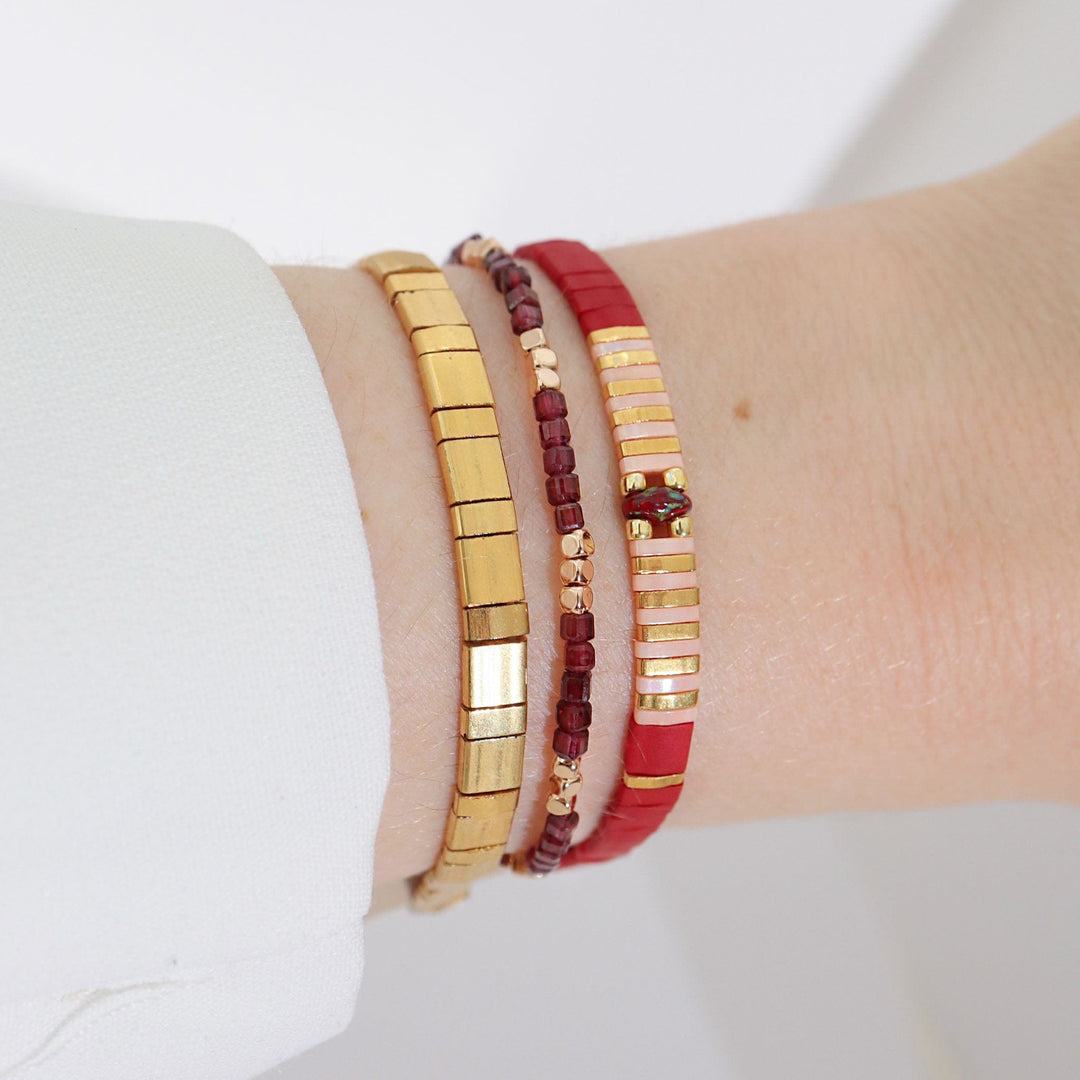 Parure Scarlett - Bracelet de perles