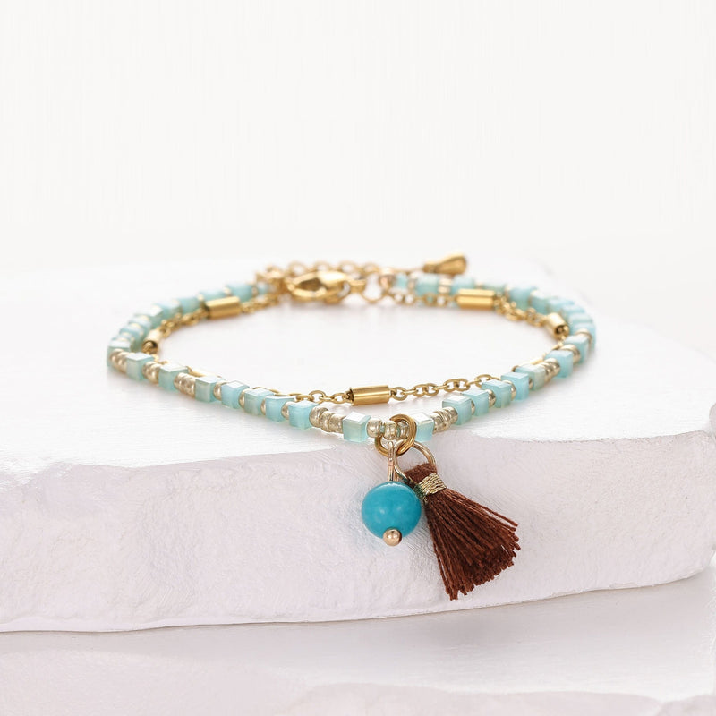 Var - Bracelet de perles - bracelet de perles colorées fait main en perles Miyuki par Køss Design