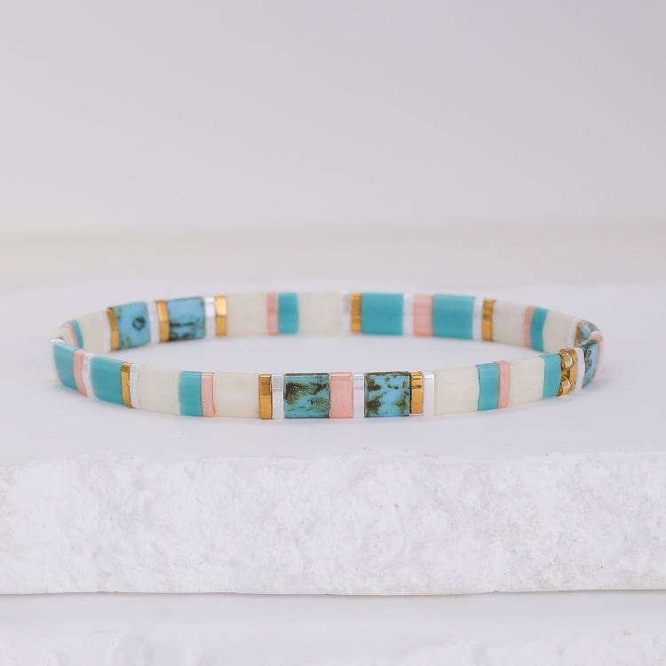 Parure Aurora - vue détaillée des perles Miyuki japonaises