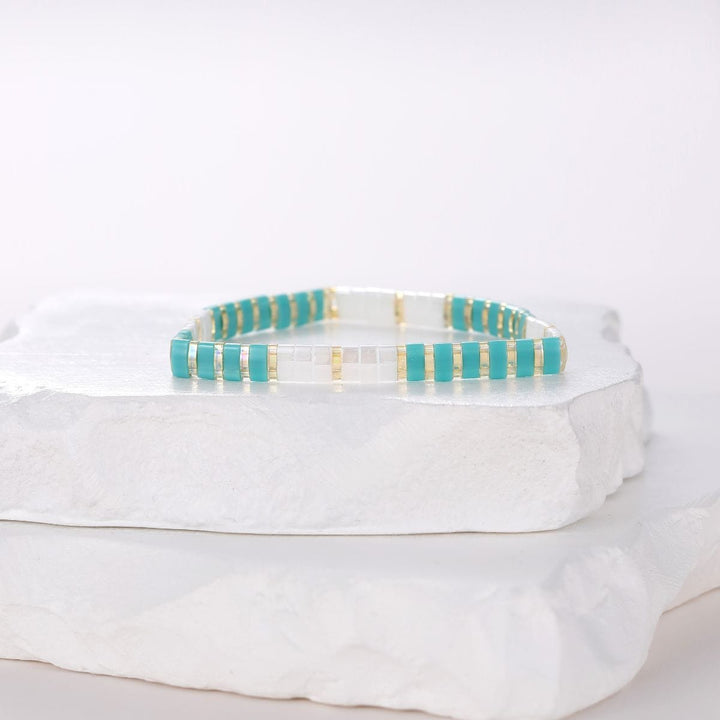 Parure Eden - bracelet en perles Miyuki porté au poignet