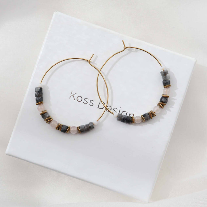 Flora - Boucles d'oreilles créoles