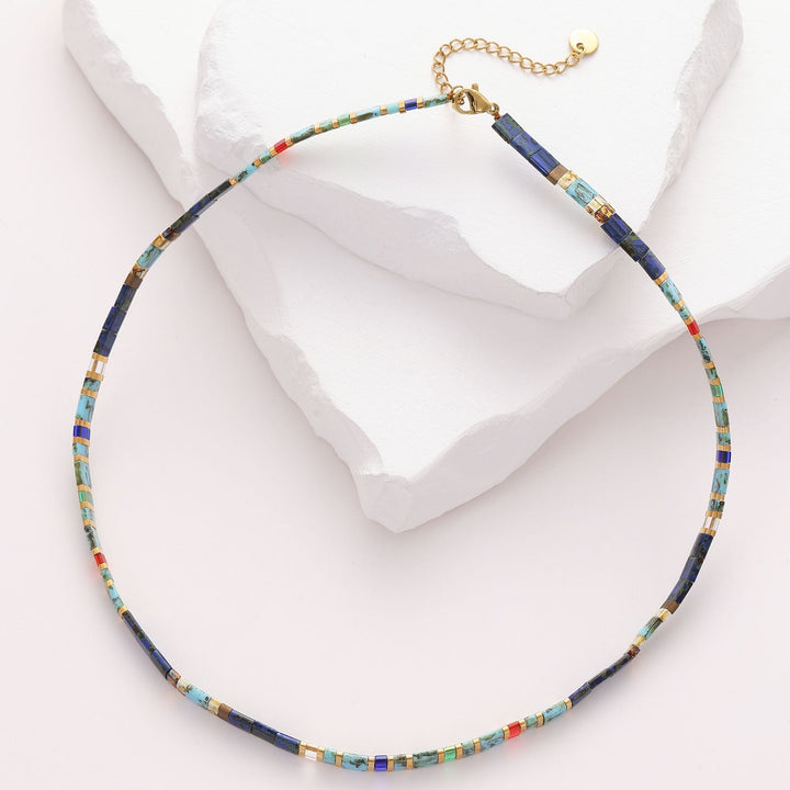 Lou - Collier de perles - necklace fait main en perles Miyuki par Køss Design