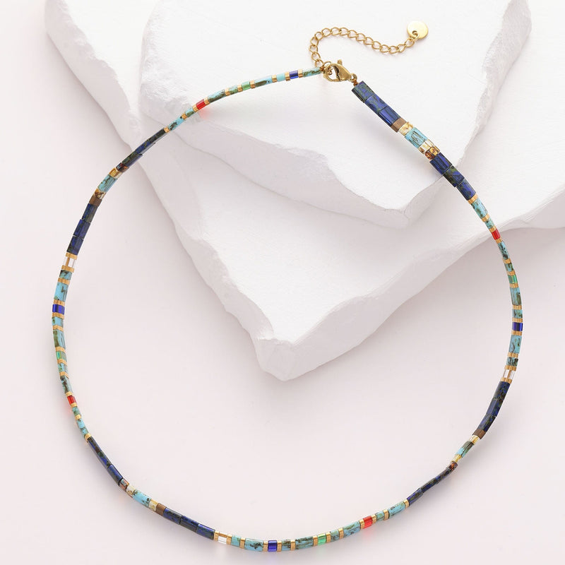 Lou - Collier de perles - necklace fait main en perles Miyuki par Køss Design