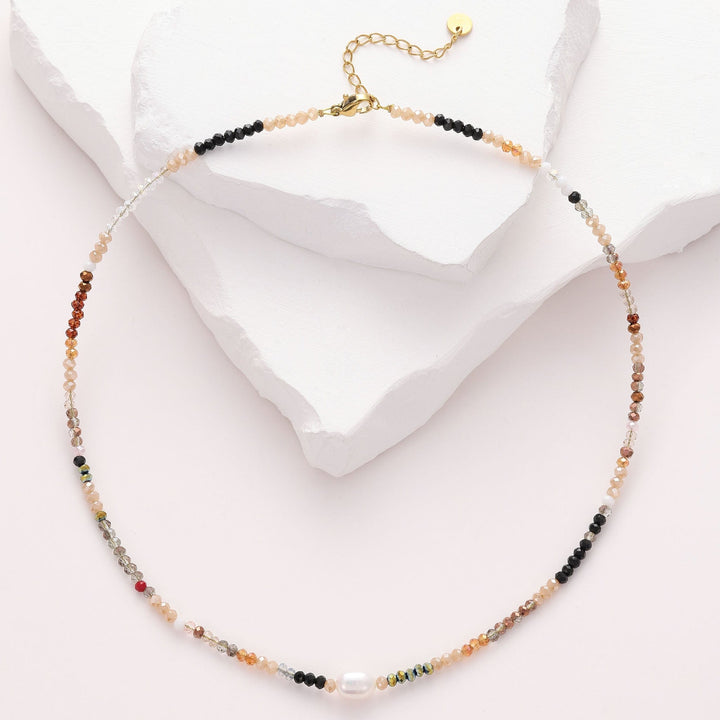 Poly - Collier de pierres - necklace fait main en perles Miyuki par Køss Design