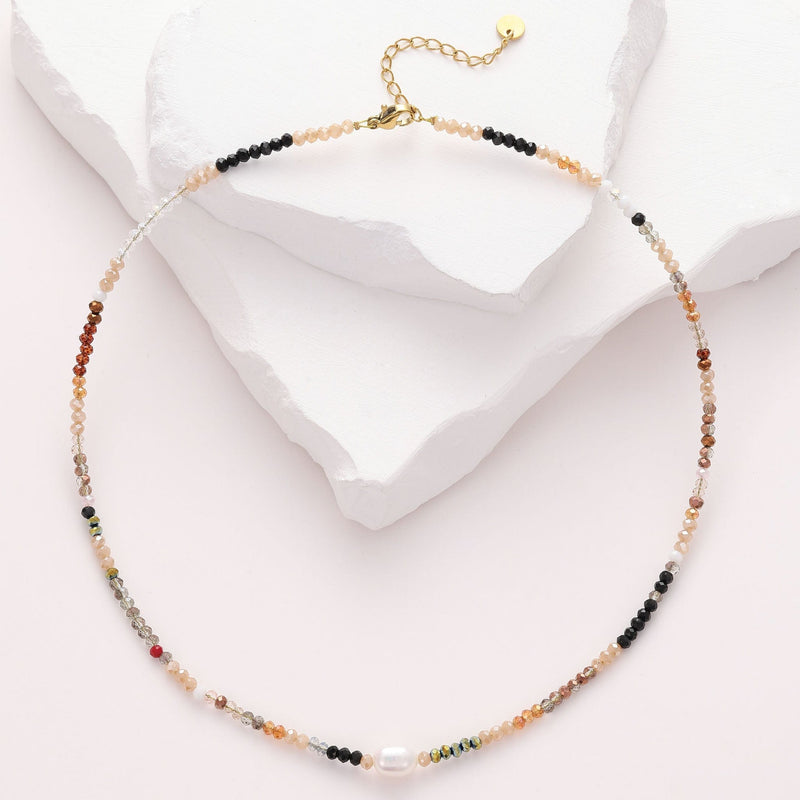 Poly - Collier de pierres - necklace fait main en perles Miyuki par Køss Design