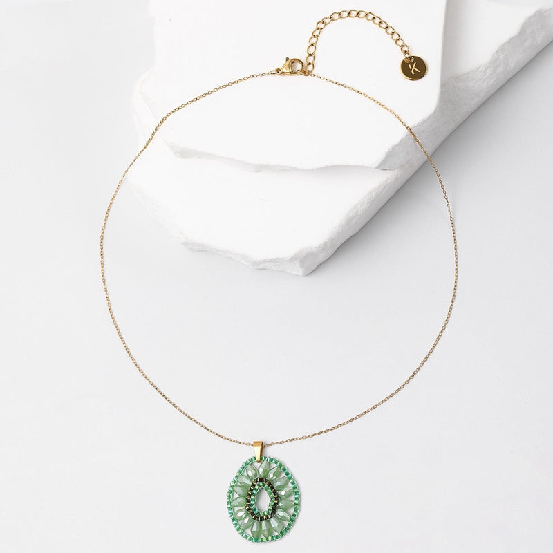 Verena - Collier - necklace fait main en perles Miyuki par Køss Design