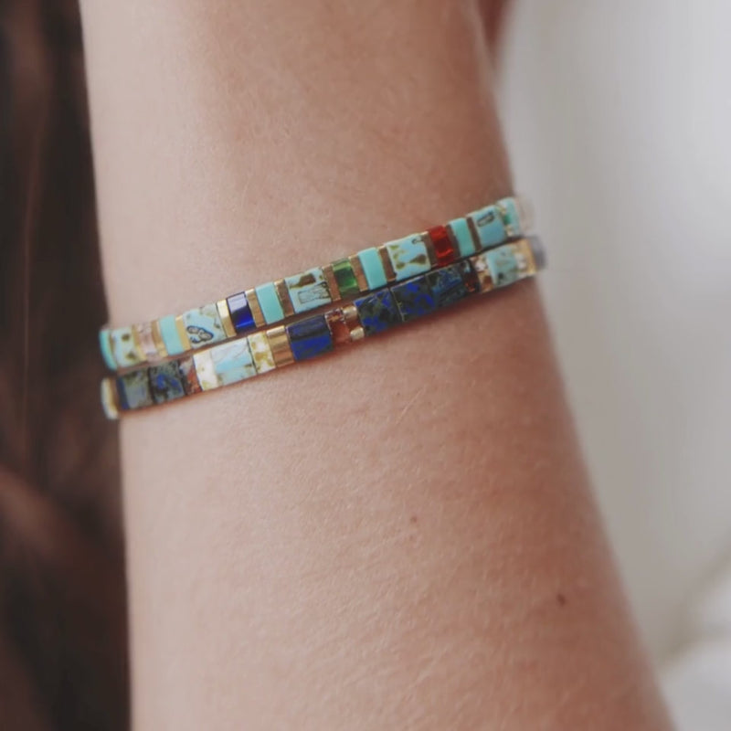 Parure Lou - Bracelets de perles